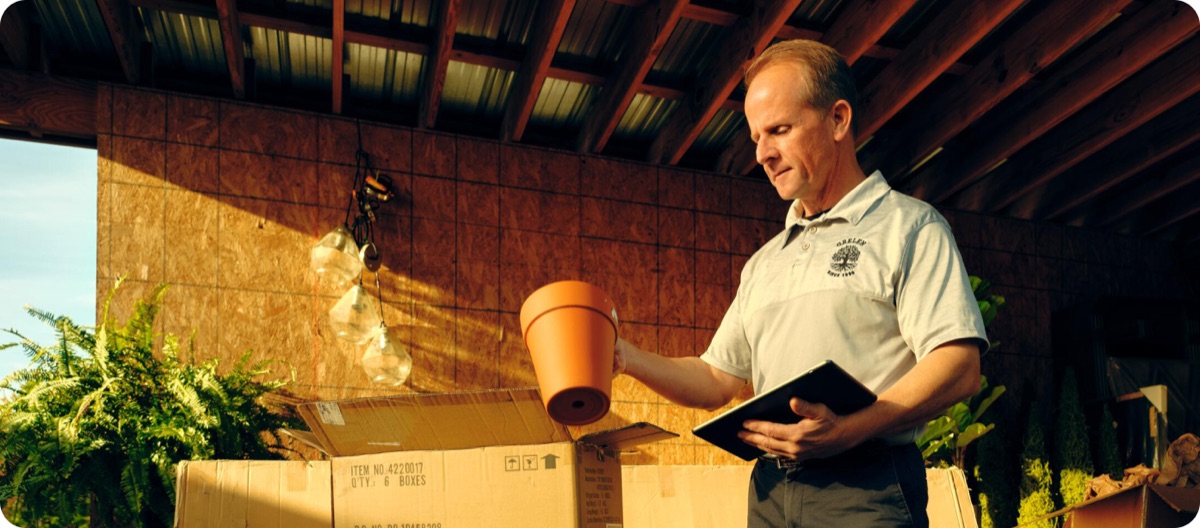 A field-service professional preparing for a job